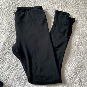 GAIAM Black Yoga Pants with Ruched Bottoms - Size M